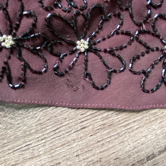River island beaded tank top plum maroon strap - Picture 12 of 14
